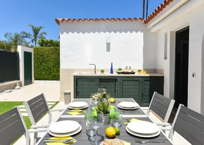 With Terrace In Maspalomas Ds50 By Villagrancanaria بلايا ديل إنغلز