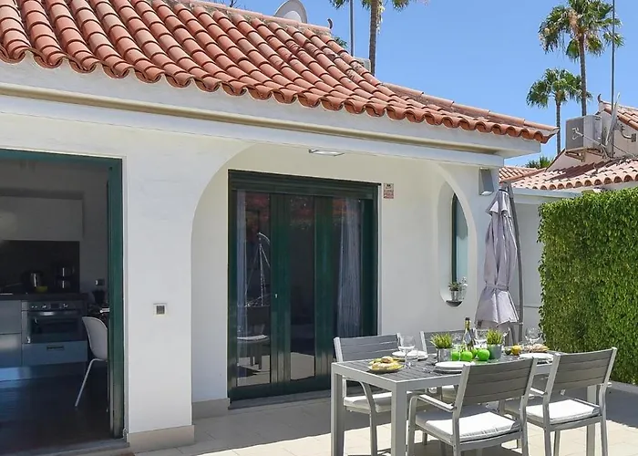 With Terrace In Maspalomas Ds50 By Villagrancanaria بلايا ديل إنغلز